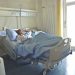 woman sleeping on a hospital bed