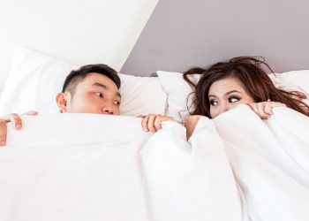 a couple in bed