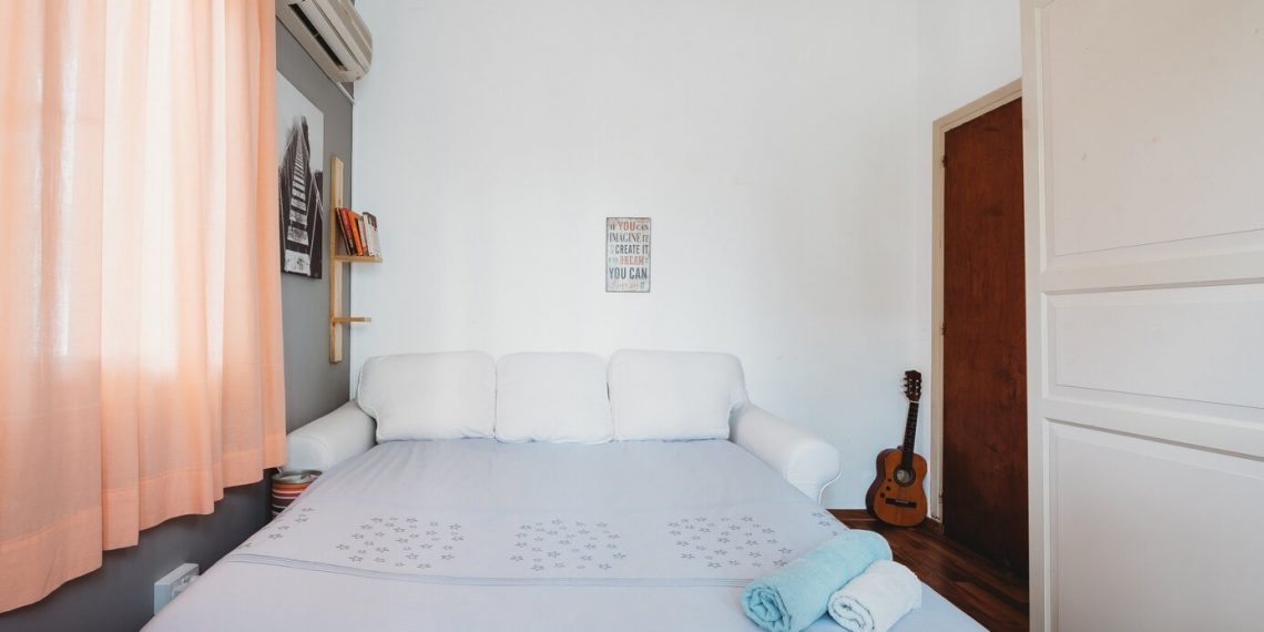 New mattress on a bed