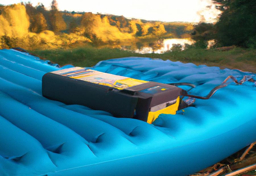 Inflating an air mattress without electricity 