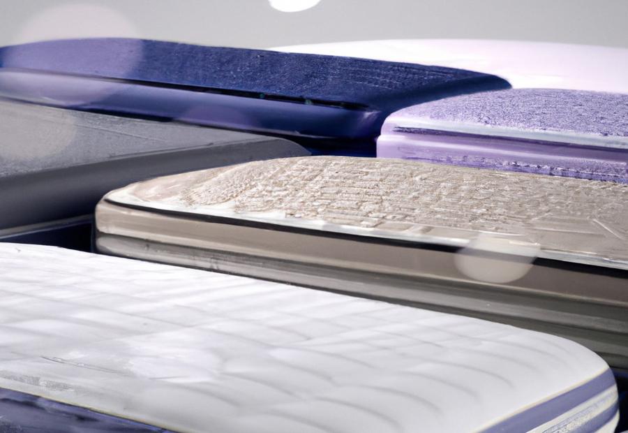 Comparison of different mattress types and their costs 