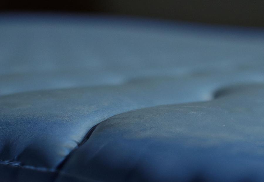 lump in the middle of air mattress