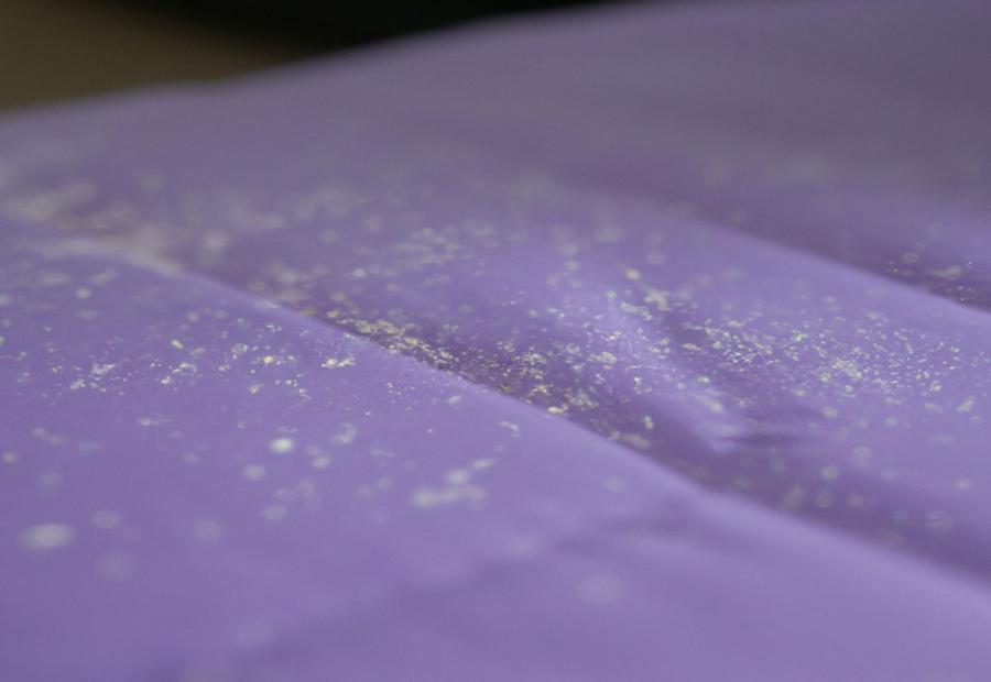 Spot Cleaning Method for Purple Mattress Cover 