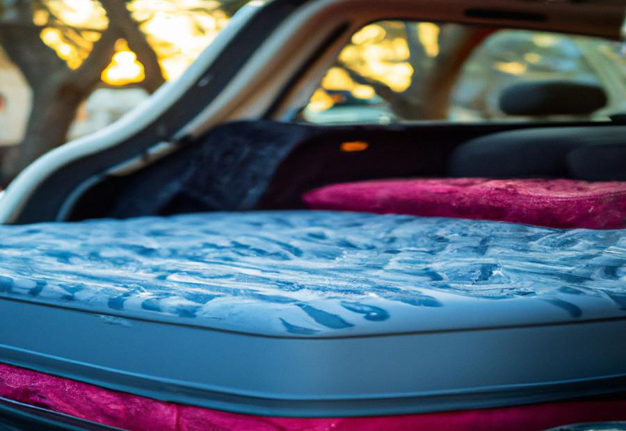 Installation and securing of an air mattress in a Jeep Cherokee 