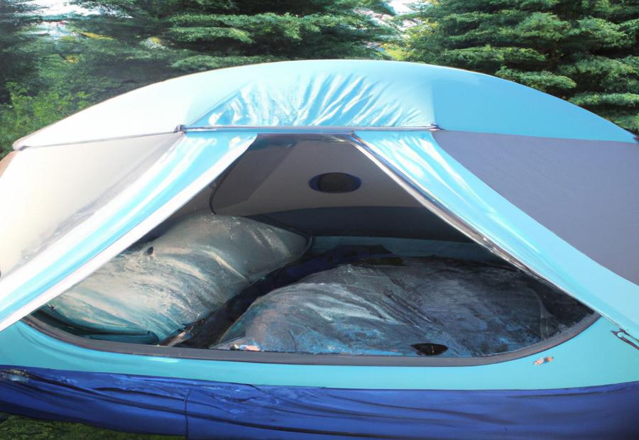 Determining if a 4-person tent can fit a queen air mattress 