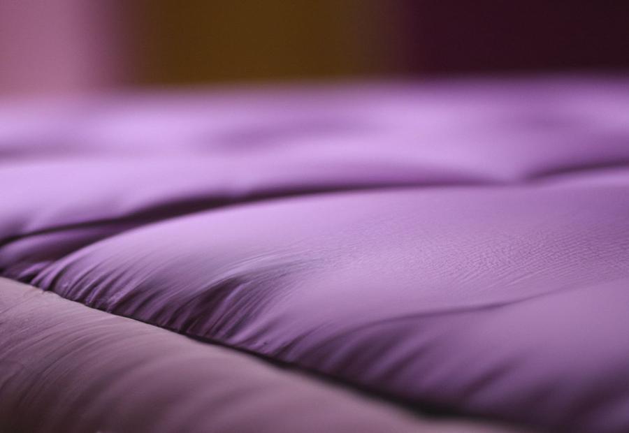 How to determine the correct orientation of the Purple mattress 